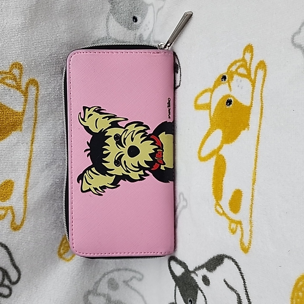 Marc Tetro Gently Loved Pink Terrier Long Wallet
